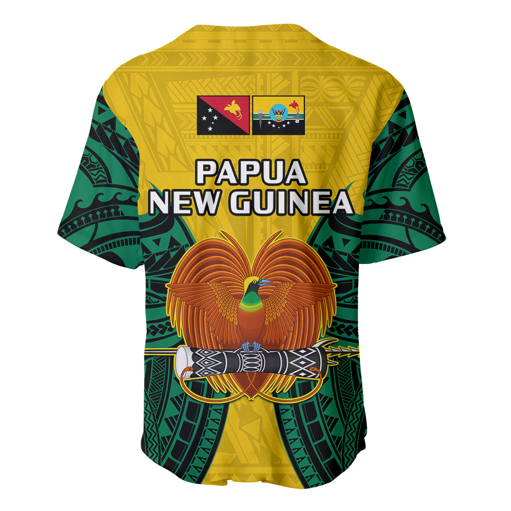 Papua New Guinea Baseball Jersey Hela Province Mix Coat Of Arms Polynesian Art LT14 - Polynesian Pride