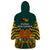 Papua New Guinea Wearable Blanket Hoodie Jiwaka Province Mix Coat Of Arms Polynesian Art LT14 - Polynesian Pride