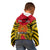 (Custom Personalised) Papua New Guinea Kid Hoodie National Capital District Mix Coat Of Arms Polynesian Art LT14 - Polynesian Pride