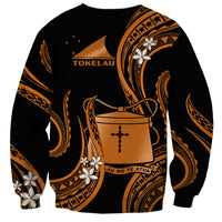 Tokelau Sweatshirt Tokelauan Tatau With Badge Gold LT14 - Polynesian Pride