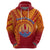 Custom French Polynesia Hoodie Happy Internal Autonomy Day LT14 Zip Hoodie Red - Polynesian Pride