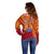 (Custom Personalised) French Polynesia Off Shoulder Sweater Happy Internal Autonomy Day LT14 - Polynesian Pride