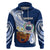 Custom Samoa Hoodie Ula Fala Kava Bowl Plumeria Polynesian Blue LT14 - Polynesian Pride