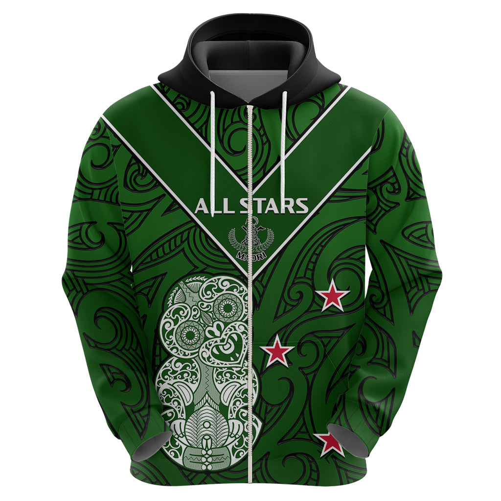 Aotearoa Rugby Hoodie All Stars New Zealand Tiki Maori LT14 - Polynesian Pride
