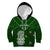 Aotearoa Rugby Kid Hoodie All Stars New Zealand Tiki Maori LT14 Green - Polynesian Pride