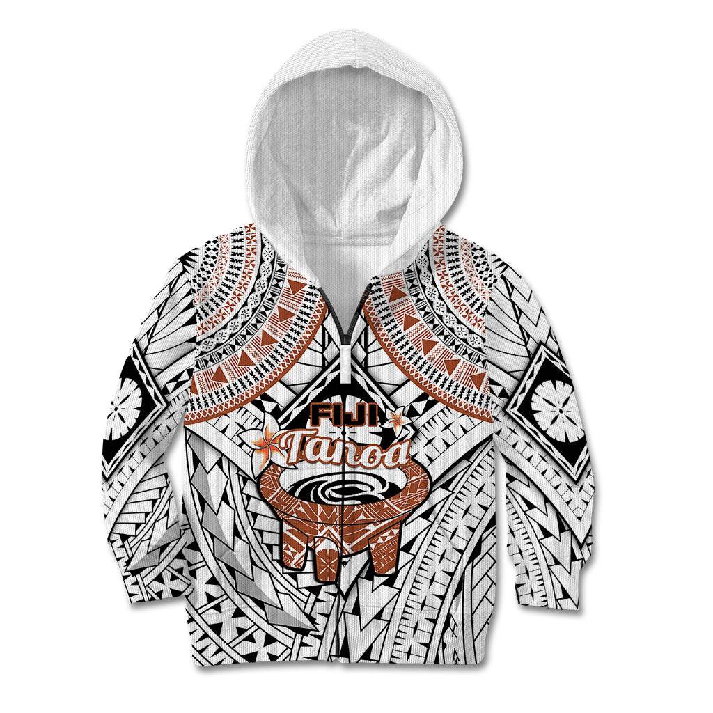 Fiji Tanoa Kid Hoodie Kava Bowl Fijian Tapa Brown Pattern LT14 - Polynesian Pride