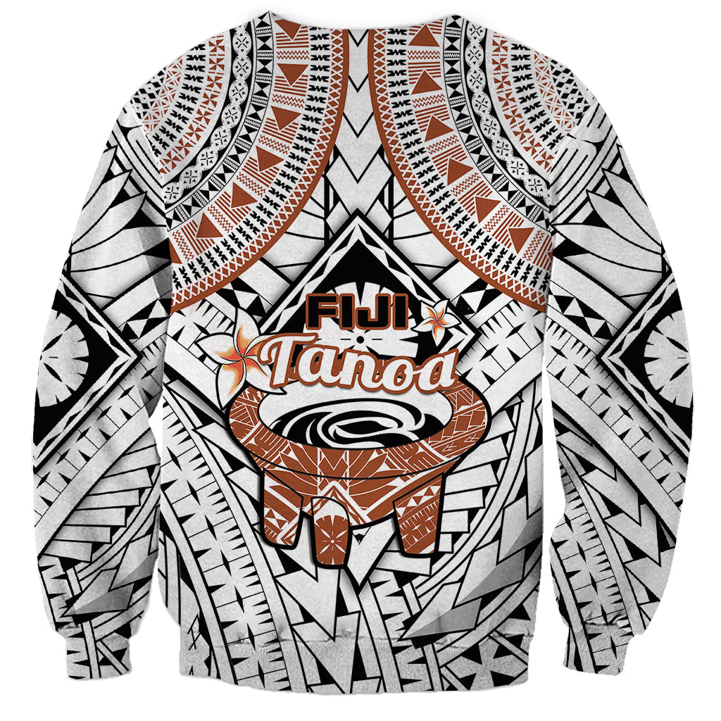 Fiji Tanoa Sweatshirt Kava Bowl Fijian Tapa Brown Pattern LT14 - Polynesian Pride