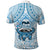 Fiji Tanoa Polo Shirt Kava Bowl Fijian Tapa Blue Pattern LT14 - Polynesian Pride