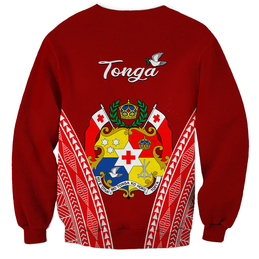 Tonga Heilala Flowers Sweatshirt Tongan Ngatu White Special Verison LT14 - Polynesian Pride