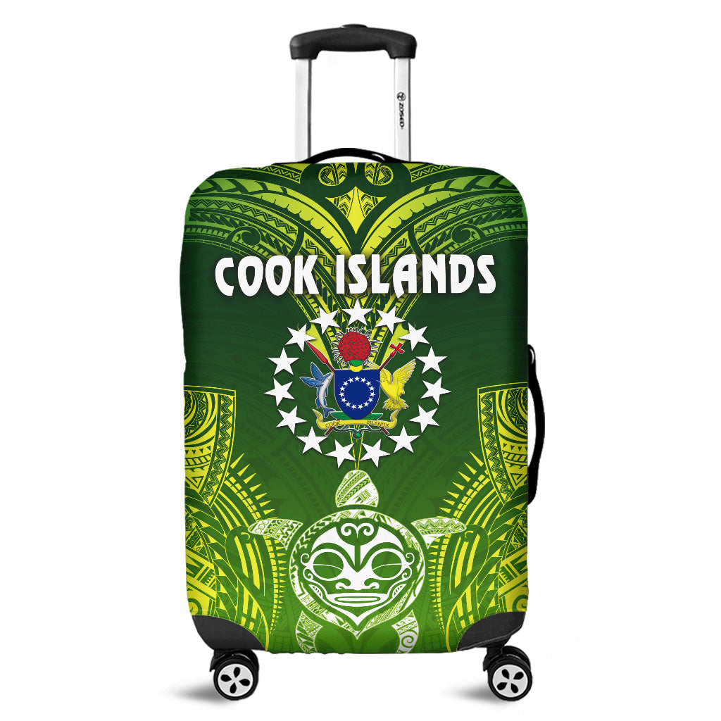 Cook Islands Luggage Covers Happy Independence Anniversary LT8 Green - Polynesian Pride