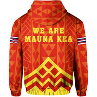 Polynesian Mauna Kea Ku Kiai Mauna Flag of Hawaii Zip Hoodie - Polynesian Pride
