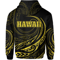 Hawaii Zipper Hoodie Frida Style Yellow - Polynesian Pride