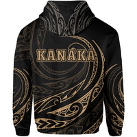Kanaka Zipper Hoodie Frida Style Gold - Polynesian Pride