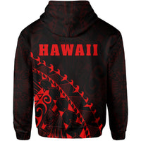 Kanaka Map Hoodie (Red) Turtle Style - Polynesian Pride