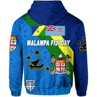Vanuatu Malampa and Fiji Day Zip Hoodie October 10 LT8 - Polynesian Pride