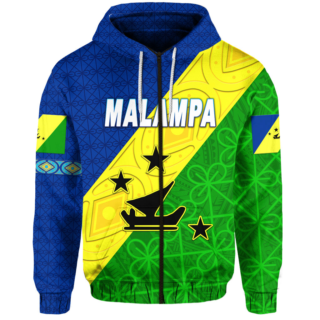 Malampa Province Zip Hoodie Vanuatu Pattern Unique Style LT8 - Polynesian Pride