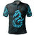 Manaia Maori Tattoo Polo Shirt Blue Unisex Black - Polynesian Pride