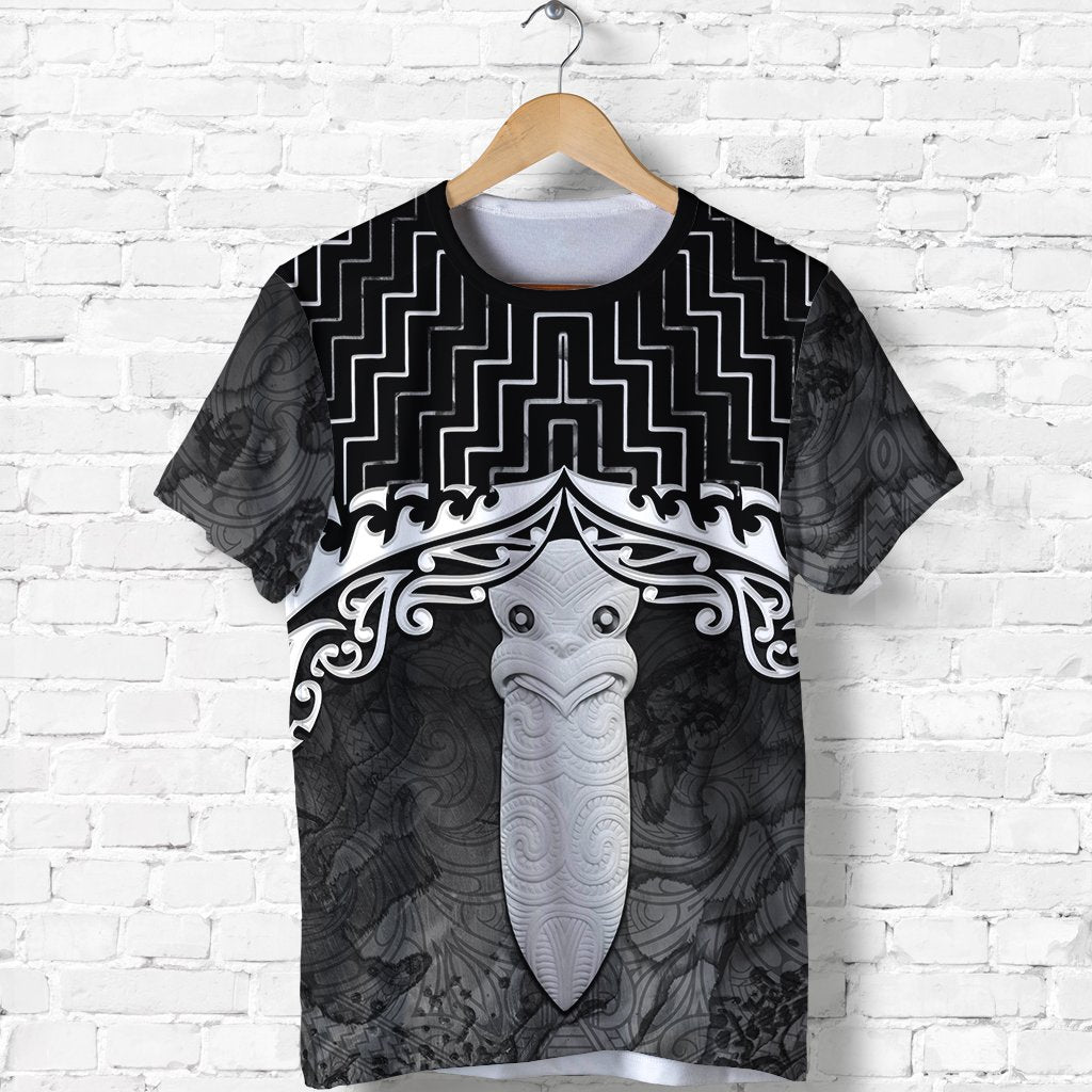 New Zealand Maori Shirt, Poutama Taiaha Mauri T Shirt Black Unisex Black - Polynesian Pride