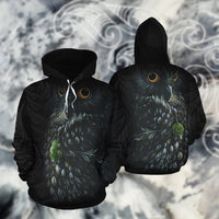 Maori Morepork New Zealand Hoodie - Polynesian Pride