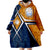 Marshall Islands - Marshall Islands Flag with Polynesian Patterns Blue Wearable Blanket Hoodie LT9 - Polynesian Pride