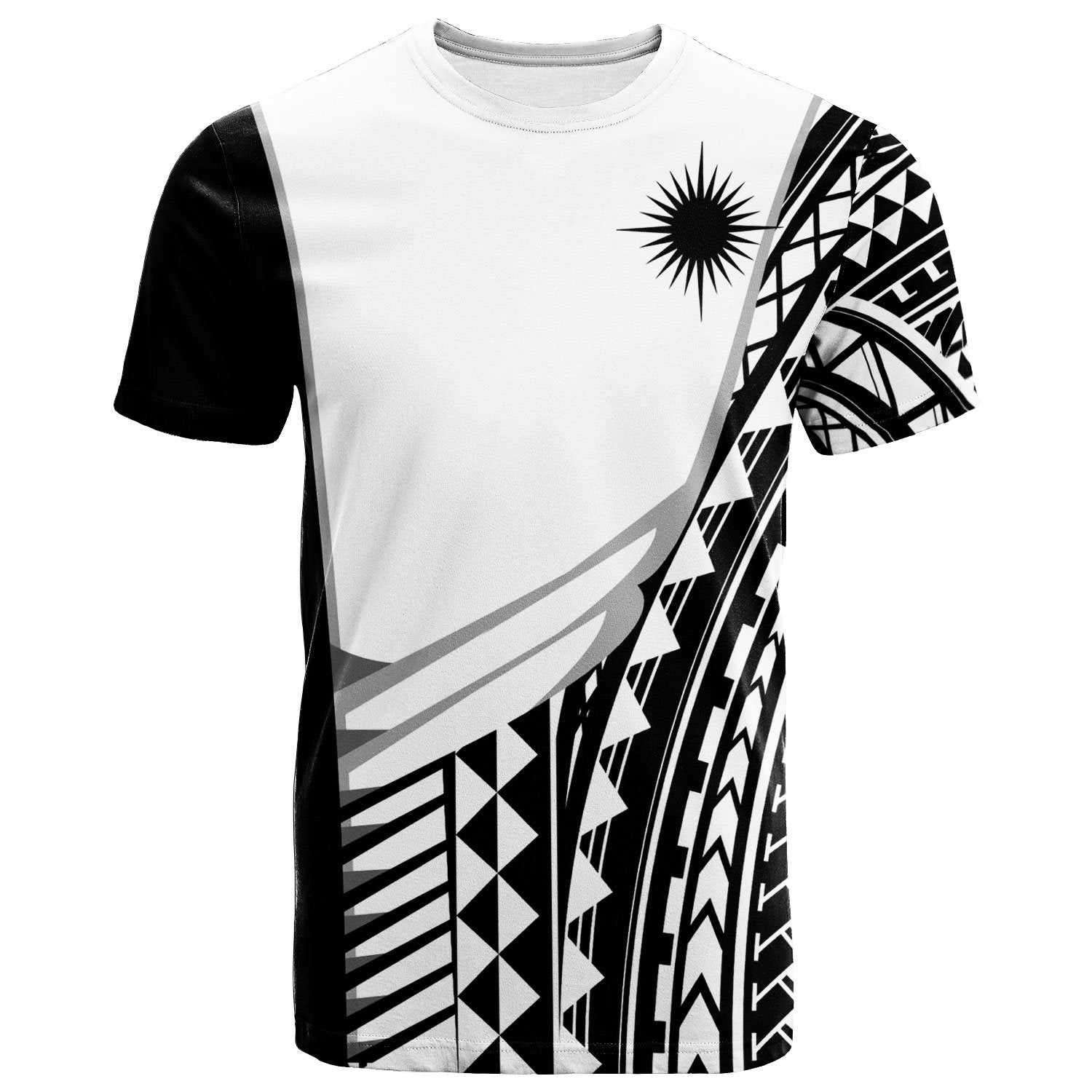 Marshall Islands Custom T Shirt Athletes Style Unisex White - Polynesian Pride