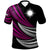 Marshall Islands Custom Polo Shirt Wave Pattern Alternating Purple Color Unisex Purple - Polynesian Pride