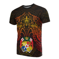 Tonga T Shirt Tonga Coat of Arms Red Manta Ray Unisex RED - Polynesian Pride