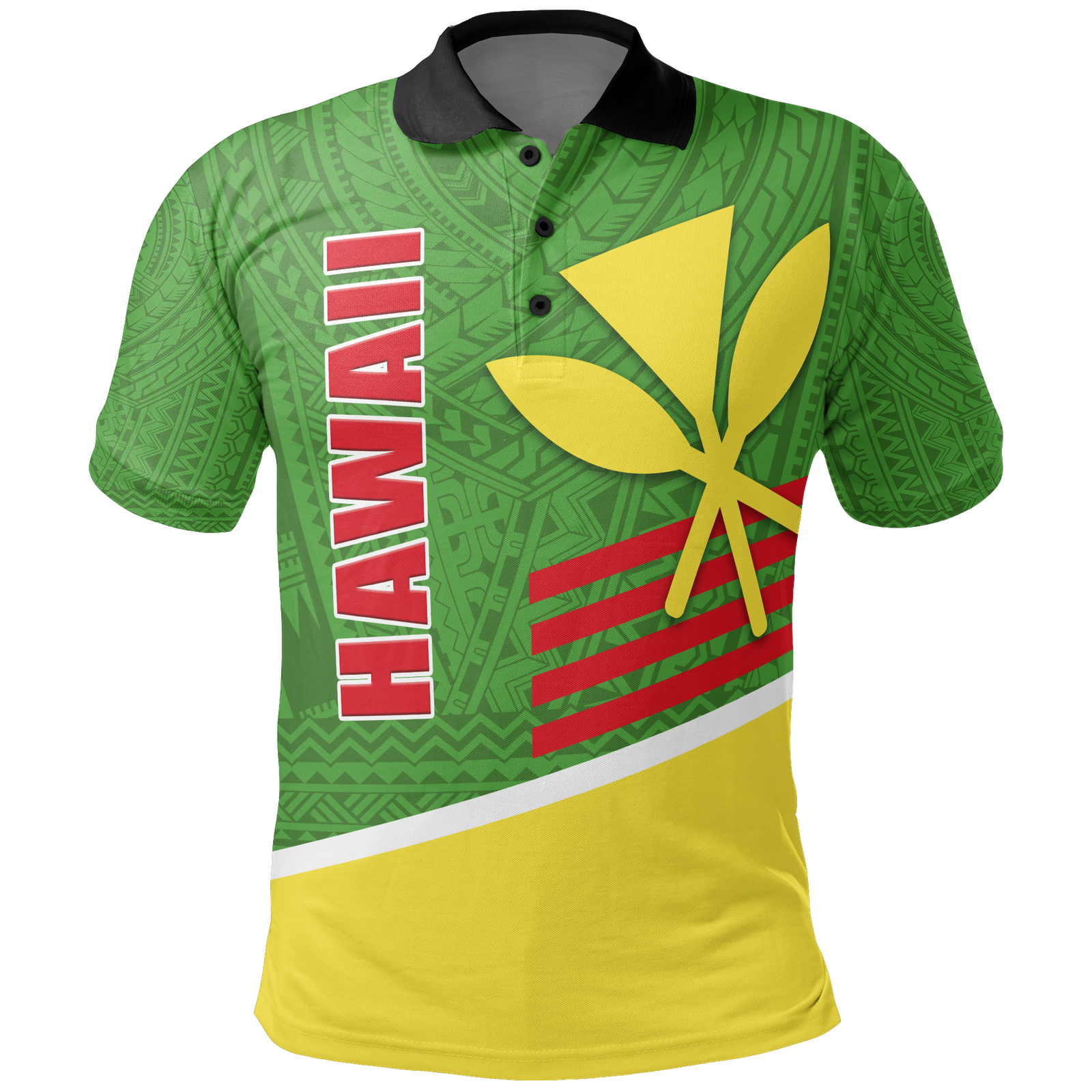 Hawaii Polo Shirt Hawaii Kanaka Maoli Unisex GREEN - Polynesian Pride
