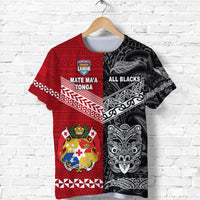 Mate Maa Tonga Ngatu And New Zealand Maori All Black Aboriginal T Shirt Rugby Together LT8 Kid - Polynesian Pride