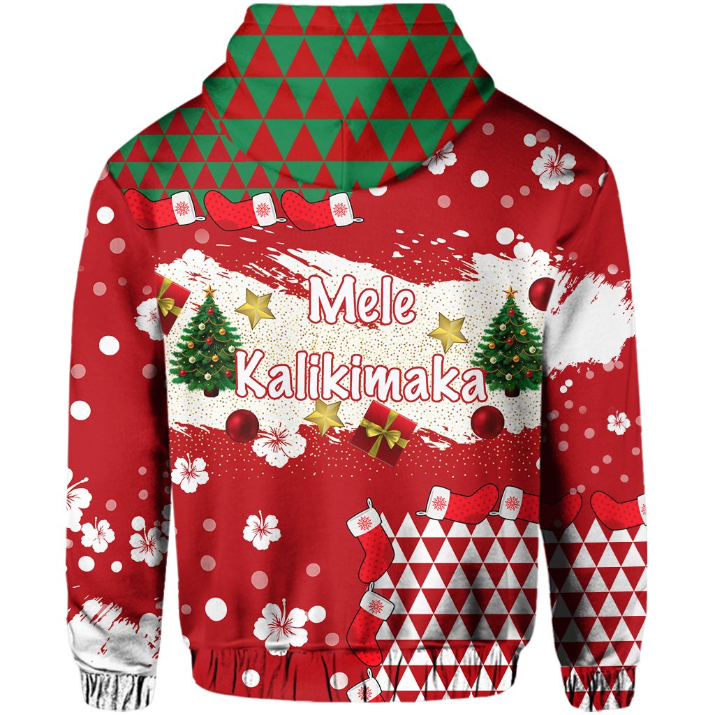 Hawaii Mele Kalikimaka Christmas Hoodie Ghea Style - Polynesian Pride