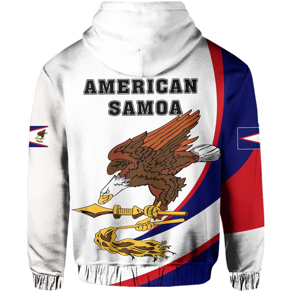 American Samoa Hoodie (Zip up) Arch Style - Polynesian Pride