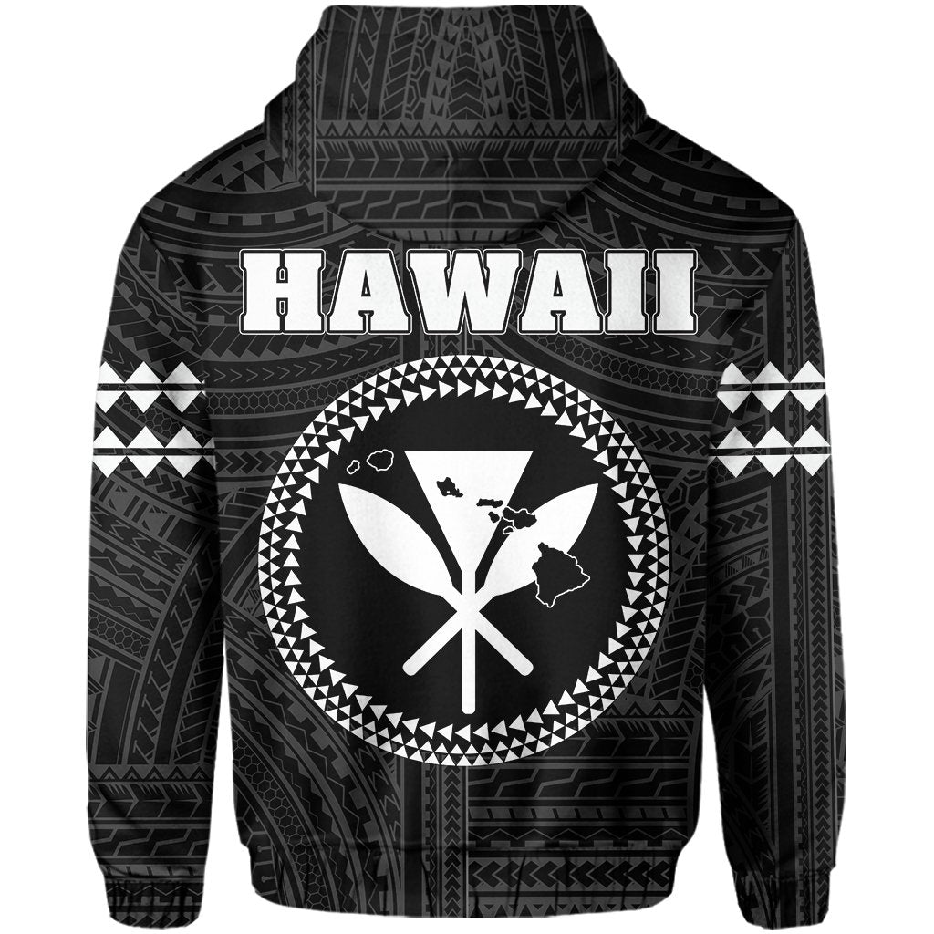 Hawaii King Kanaka Kakau Hoodie (Zip up) - Polynesian Pride