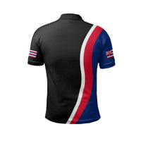 Hawaii Kakau Flag Polo Shirt - Polynesian Pride