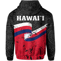 Hawai Flag Polynesian Hoodie - Polynesian Pride