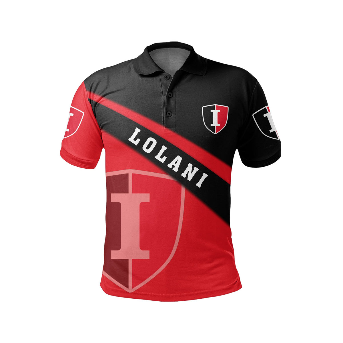 Hawaii Black Football Jersey Polo Shirt - Polynesian Pride