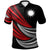 Nauru Custom Polo Shirt Wave Pattern Alternating Red Color Unisex Red - Polynesian Pride