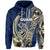 Custom Guam Fish Hook Hoodie Blue Style LT6 Blue - Polynesian Pride