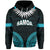 Custom Samoa Ula Nifo Tribal Hoodie Blue Style LT6 Blue - Polynesian Pride