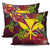 Kanaka Map Turtle Hibiscus Pillow Cover - Red Velvet - AH One Size Red - Polynesian Pride