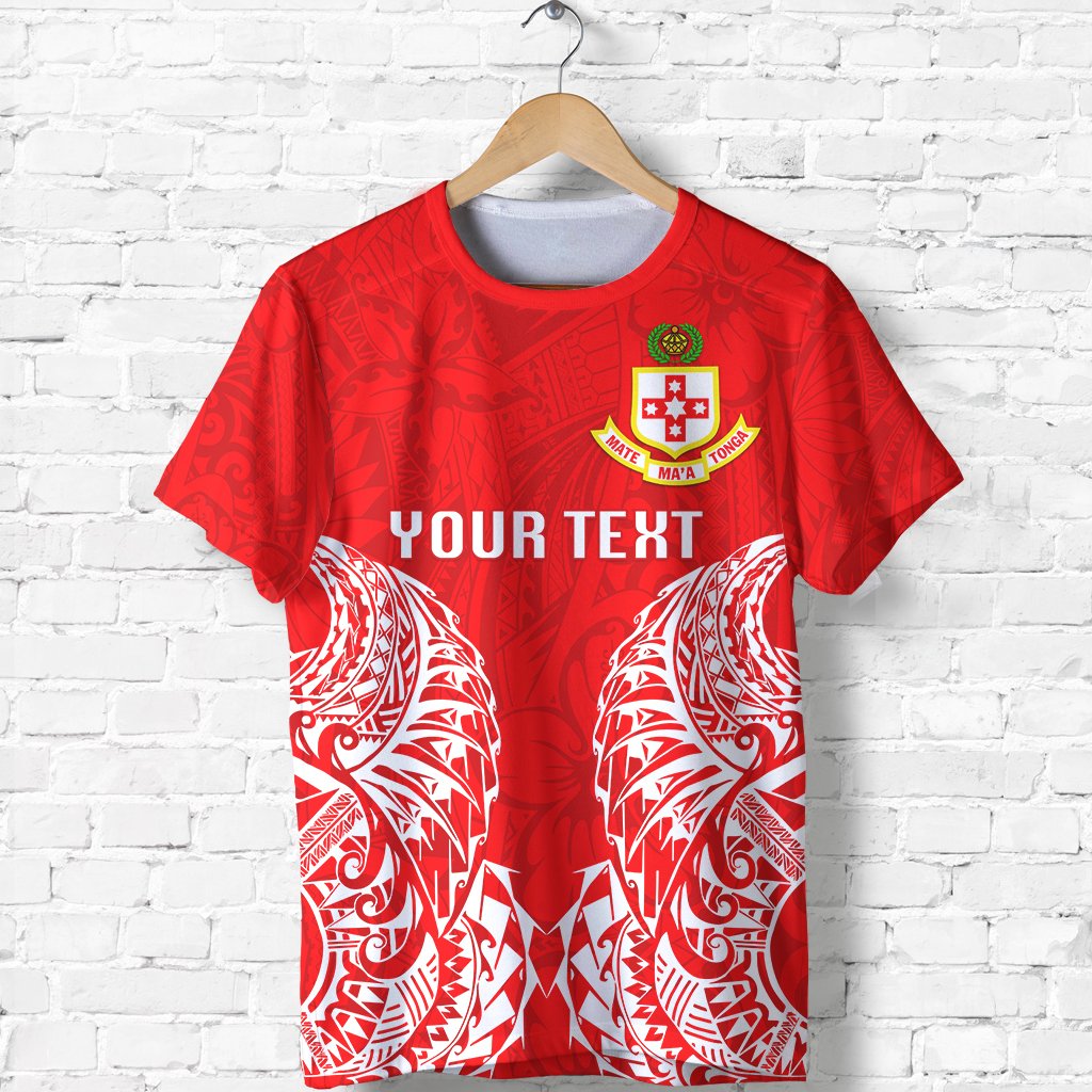 Custom Kolisi Tonga T Shirt Mate Maa Tonga 02 Unisex Red - Polynesian Pride