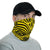 Polynesian Maori Mask Yellow Unisex Neck Gaiter - Polynesian Pride