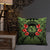 Hawaii Pillow - Coat Of Arms With Hibiscus Flowers - Polynesian Pride