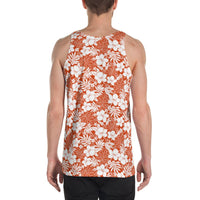 Hibiscus Flower Pattern Hawaii Men's Tank Top AH - Polynesian Pride