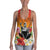 Hawaii Summer King Hibiscus Plumeria Women's Racerback Tank Orange - Polynesian Pride