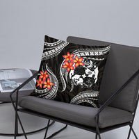 Tonga Polynesian Pillow - White Plumeria - Polynesian Pride