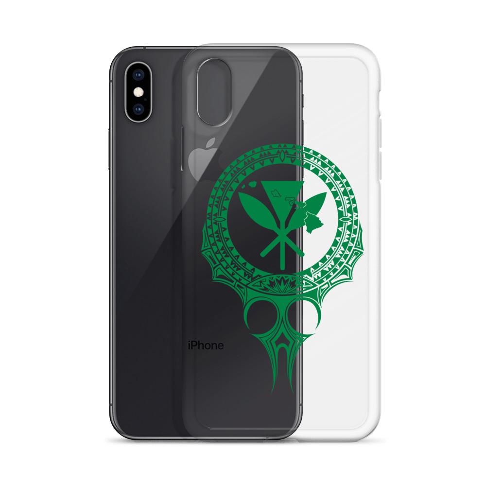 Kanaka Maoli Iphone Case The Eyes Green AH iPhone XS Max Phone Case Green - Polynesian Pride