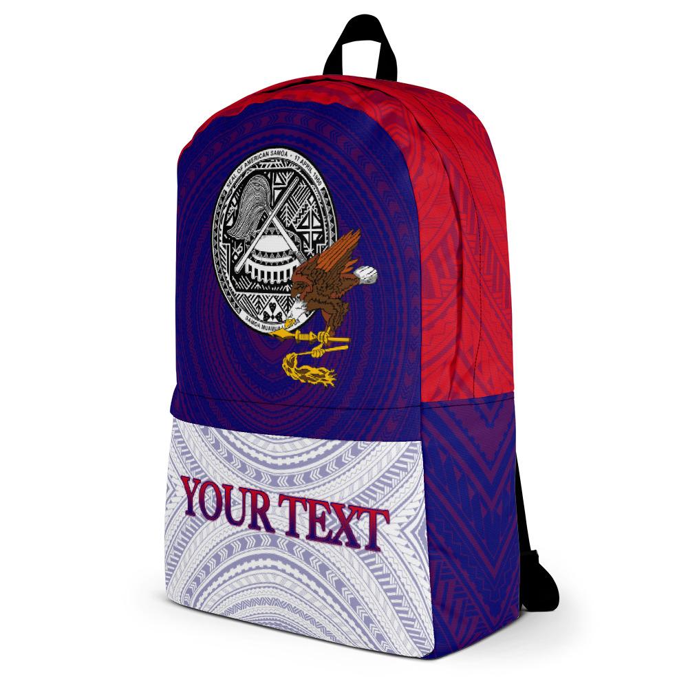 American Samoa Backpack - Custom Flag With Coat Of Arms - Polynesian Pride