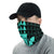 Hawaii Kanaka Map Kakau Neck Gaiter - Turquoise - Polynesian Pride