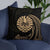 Tahiti Polynesian Basic Pillow - Gold Tribal Wave - Polynesian Pride