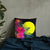 Palau Polynesian Basic Pillow - Tropical Bouquet Pillow 18×18 Black - Polynesian Pride